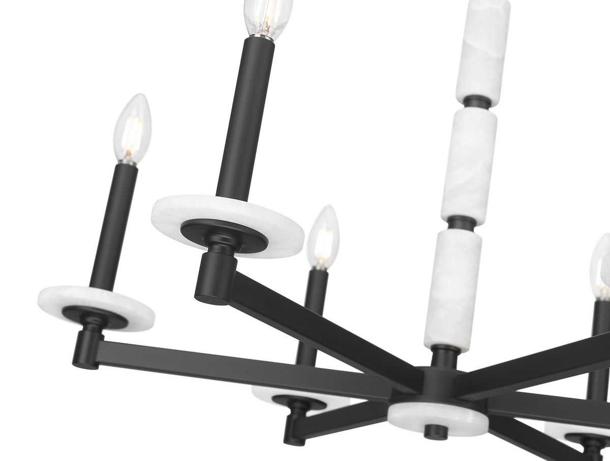 Lustre Kaden Noir mat, 28" – vue 4