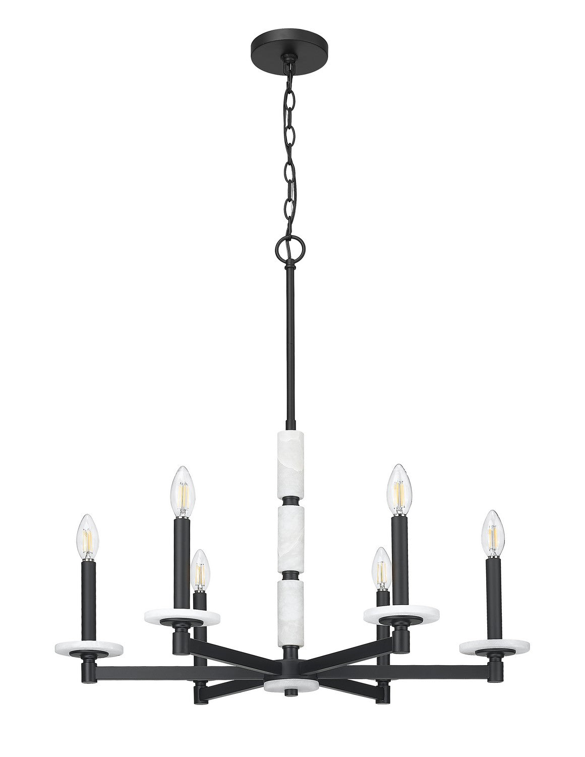 Lustre Kaden Noir mat, 28" – vue 5