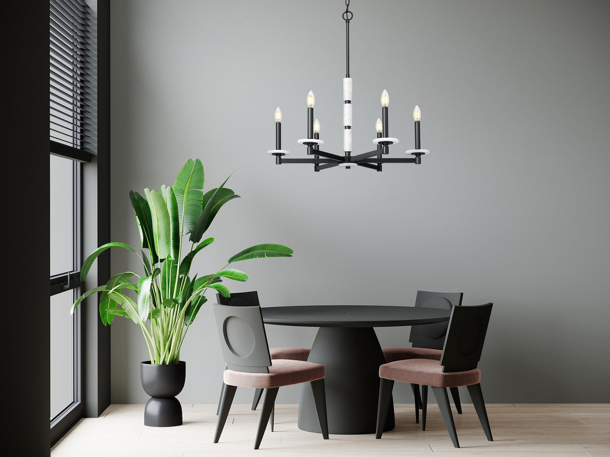 Lustre Kaden Noir mat, 28" – vue 6