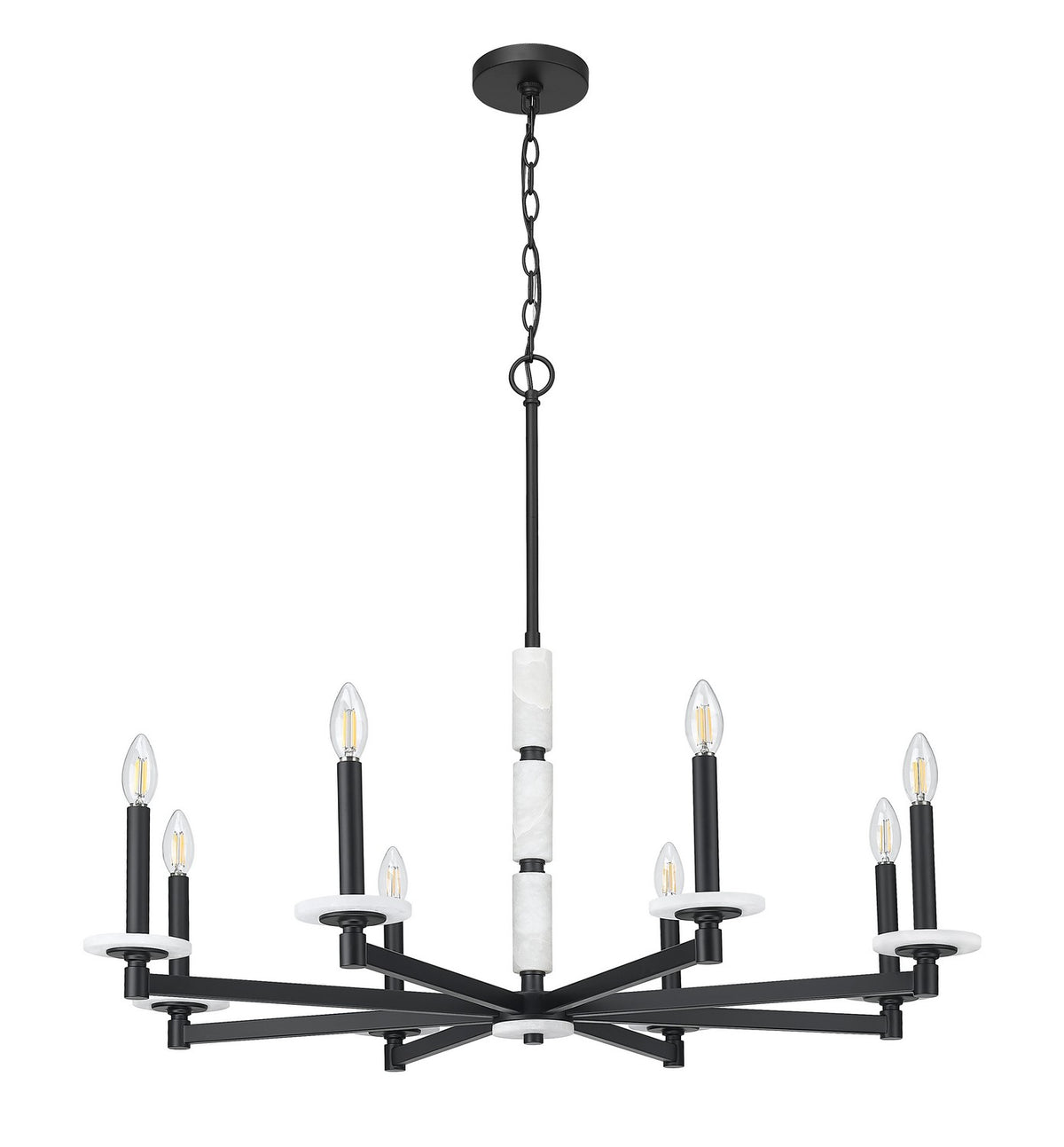 Lustre Kaden Noir mat, 36 1/2" – vue 5
