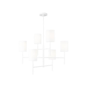 Lustre Key - Blanc mat 6 by Visual Comfort Studio | Luminaires & cie