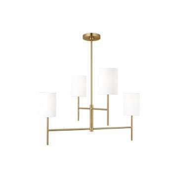 Lustre Key - Laiton bruni 4 by Visual Comfort Studio | Luminaires & cie