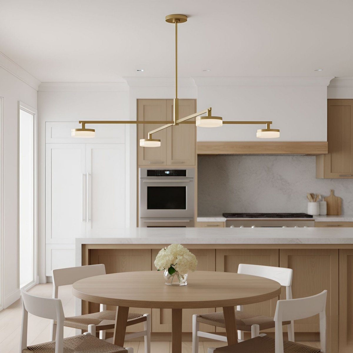Lustre Khan - Laiton bruni 34" by Visual Comfort Studio | Luminaires & cie