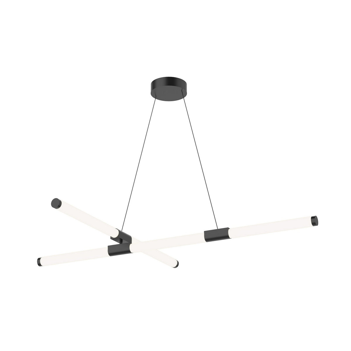 Lustre linéaire Akari Noir – vue 2