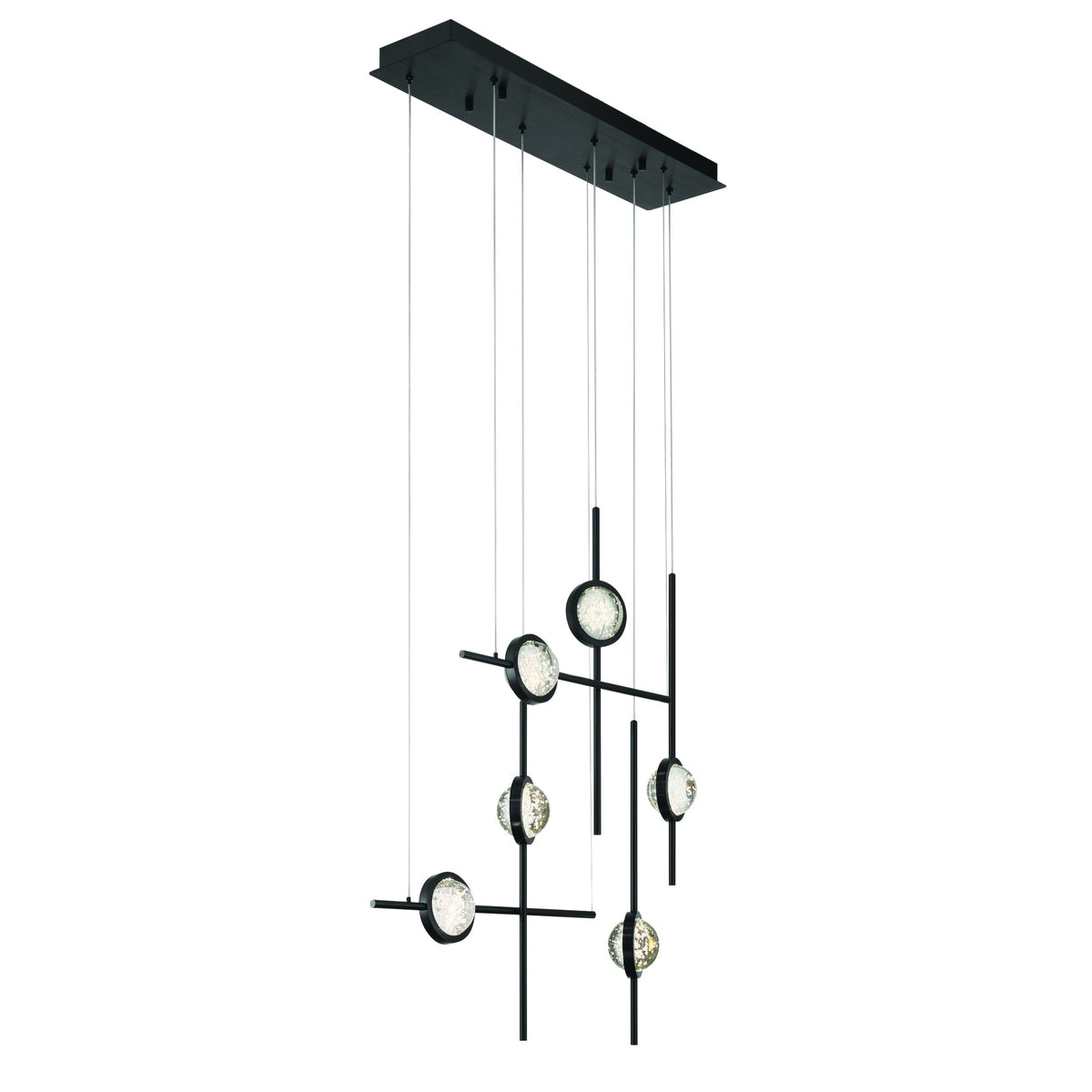 Lustre linéaire Barletta Noir anodisé, 31 1/2" – vue 2