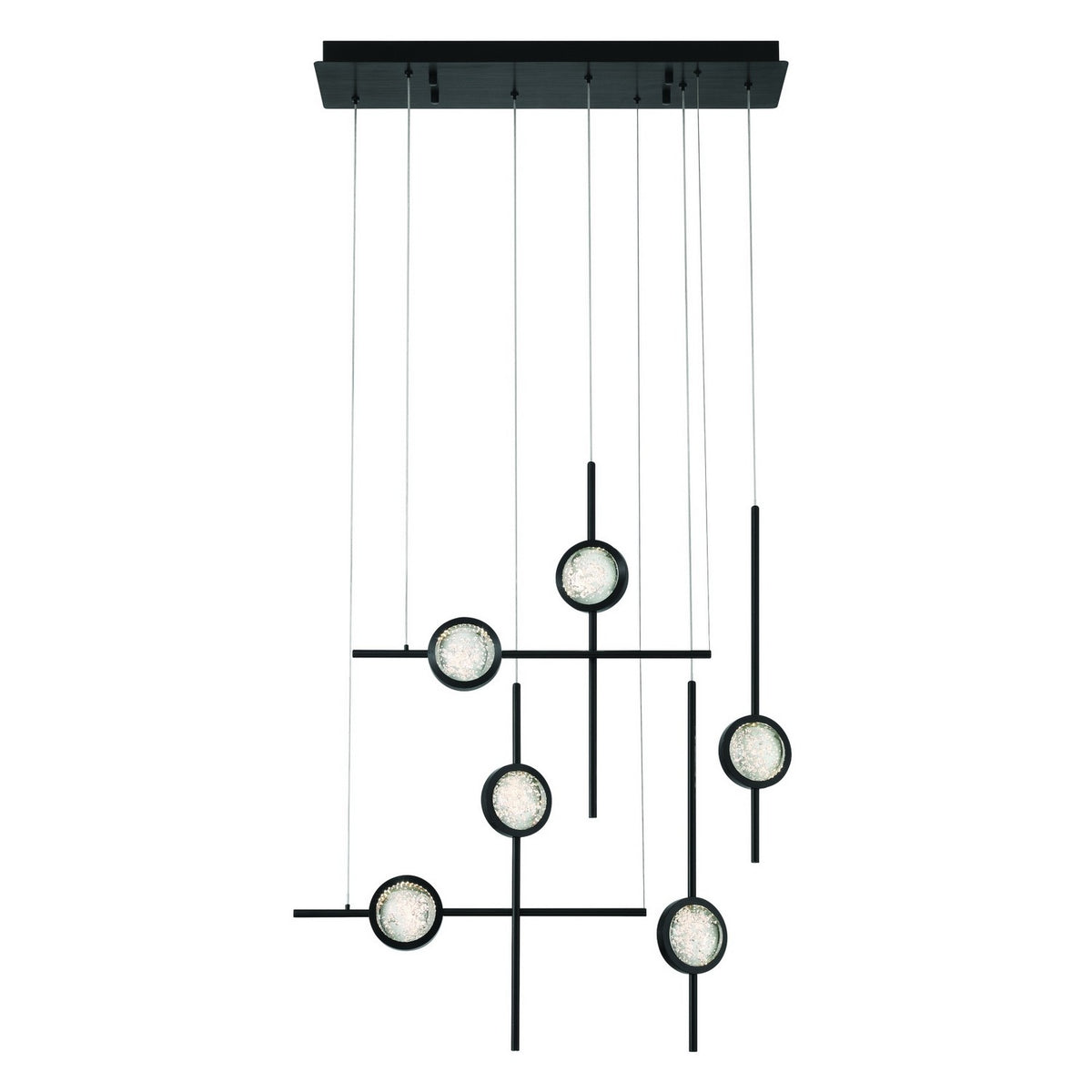 Lustre linéaire Barletta Noir anodisé, 31 1/2" – Eurofase
