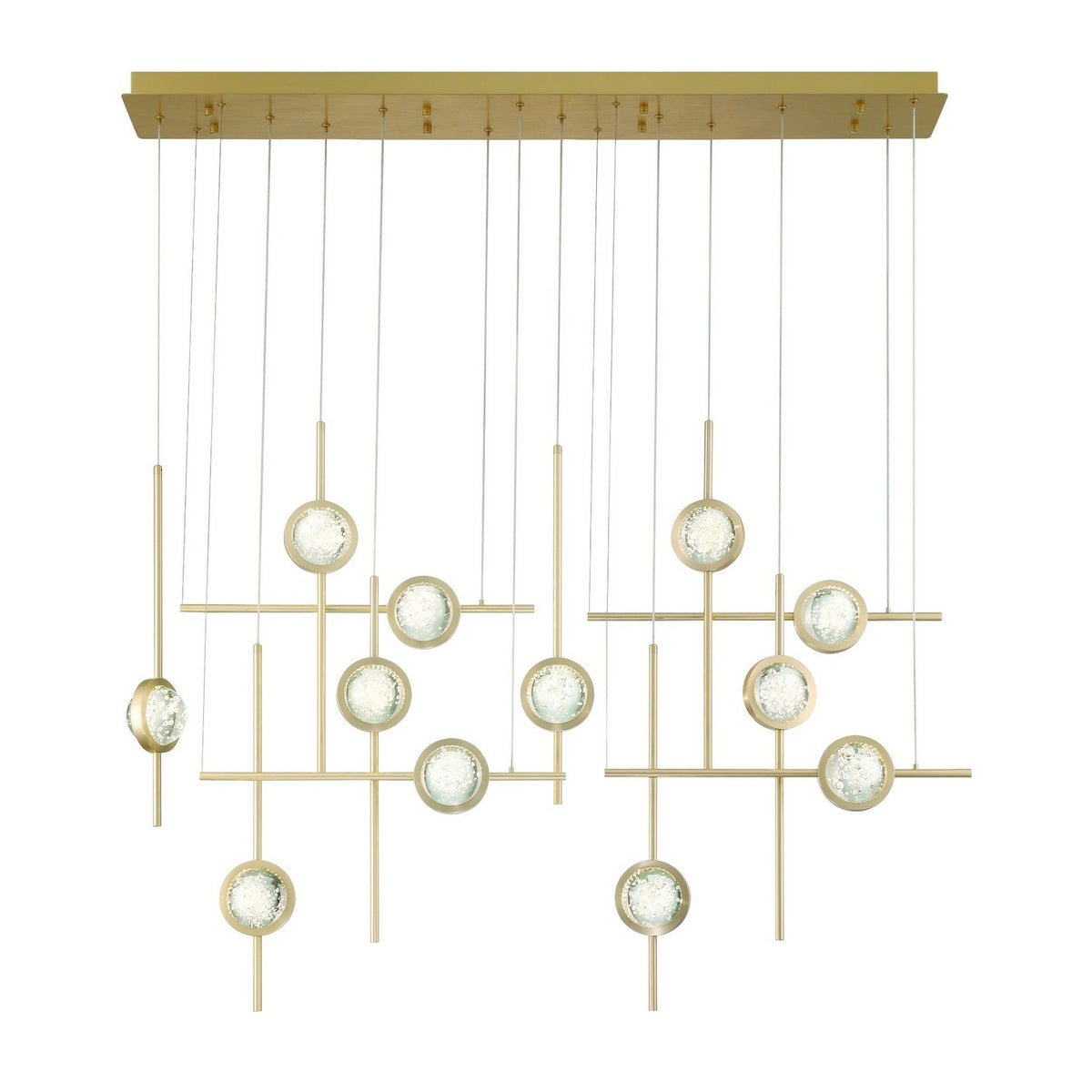 Lustre linéaire Barletta Or anodisé, 53" – Eurofase