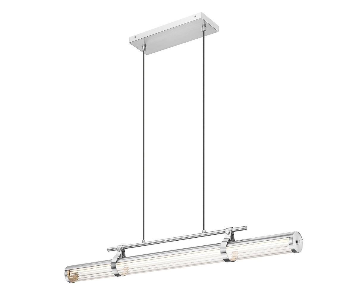Lustre linéaire Benoit Nickel brossé, 44" – vue 3