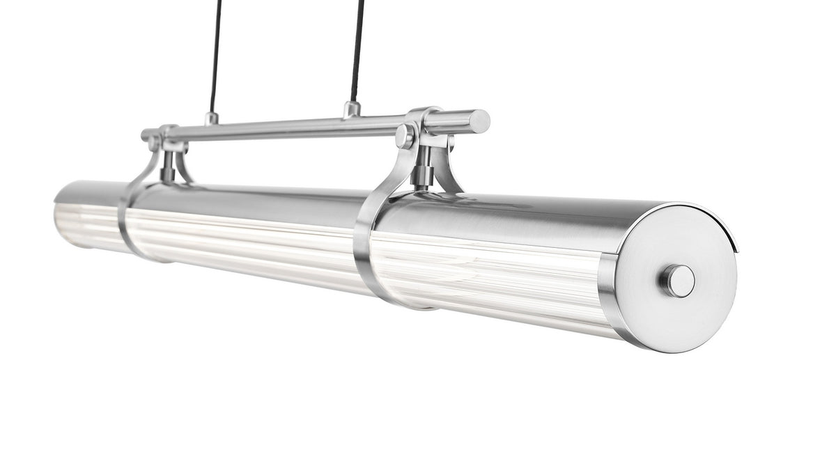 Lustre linéaire Benoit Nickel brossé, 44" – vue 4