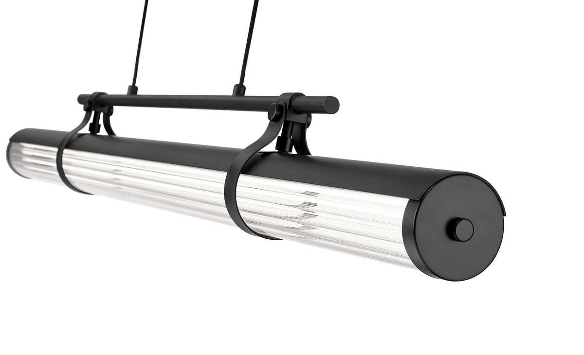 Lustre linéaire Benoit Noir mat, 44" – vue 4