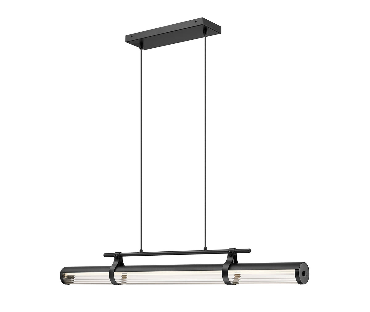 Lustre linéaire Benoit Noir mat, 44" – Z-Lite