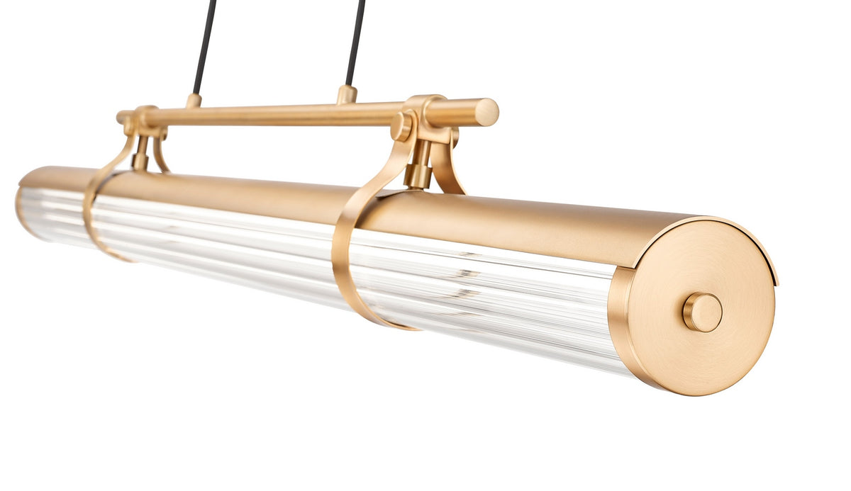 Lustre linéaire Benoit Or moderne, 44" – vue 4