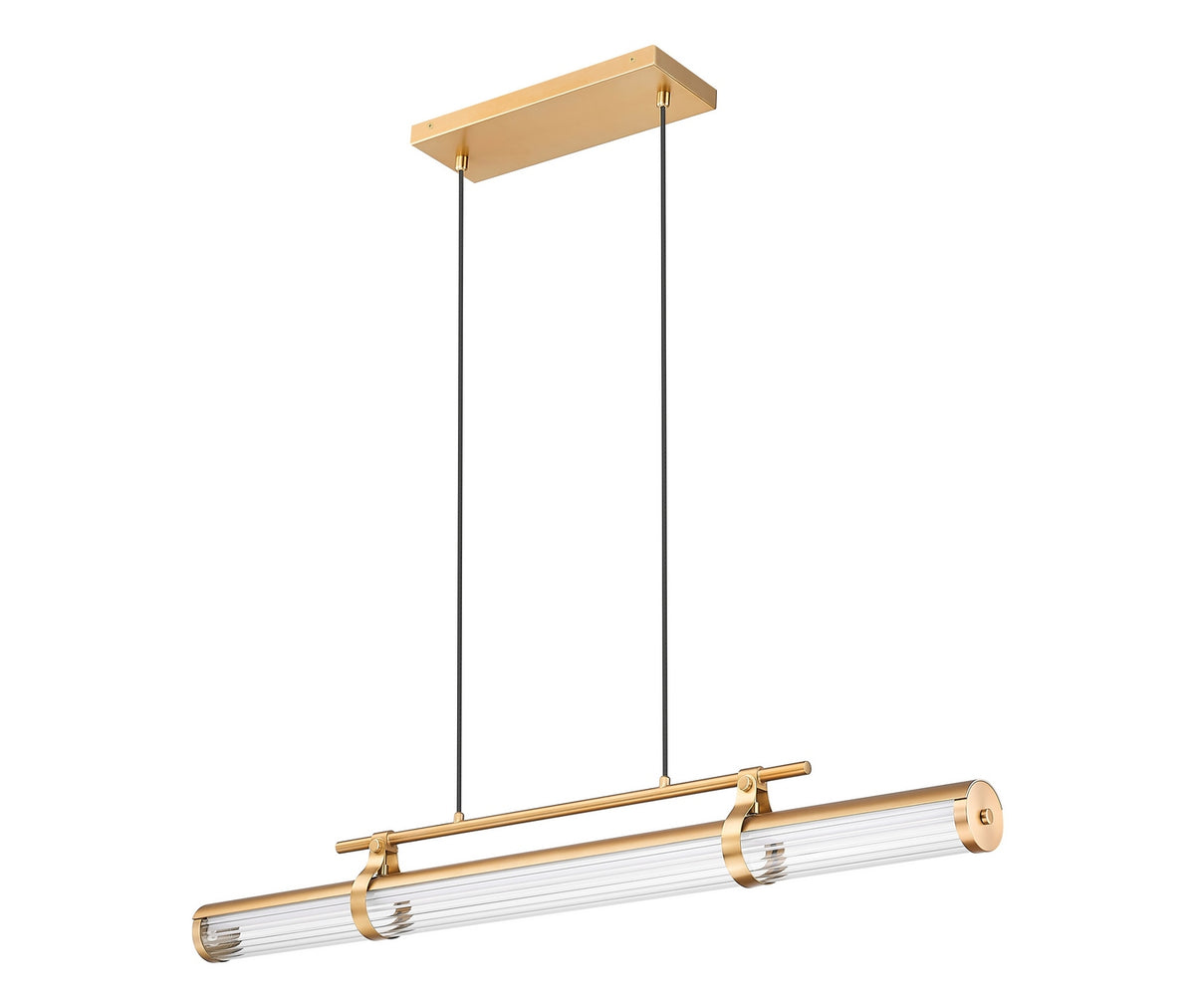 Lustre linéaire Benoit Or moderne, 44" – vue 5