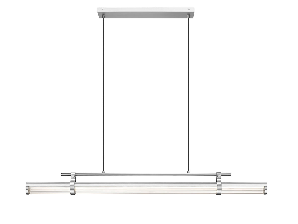 Lustre linéaire Benoit Nickel brossé, 56" – vue 2