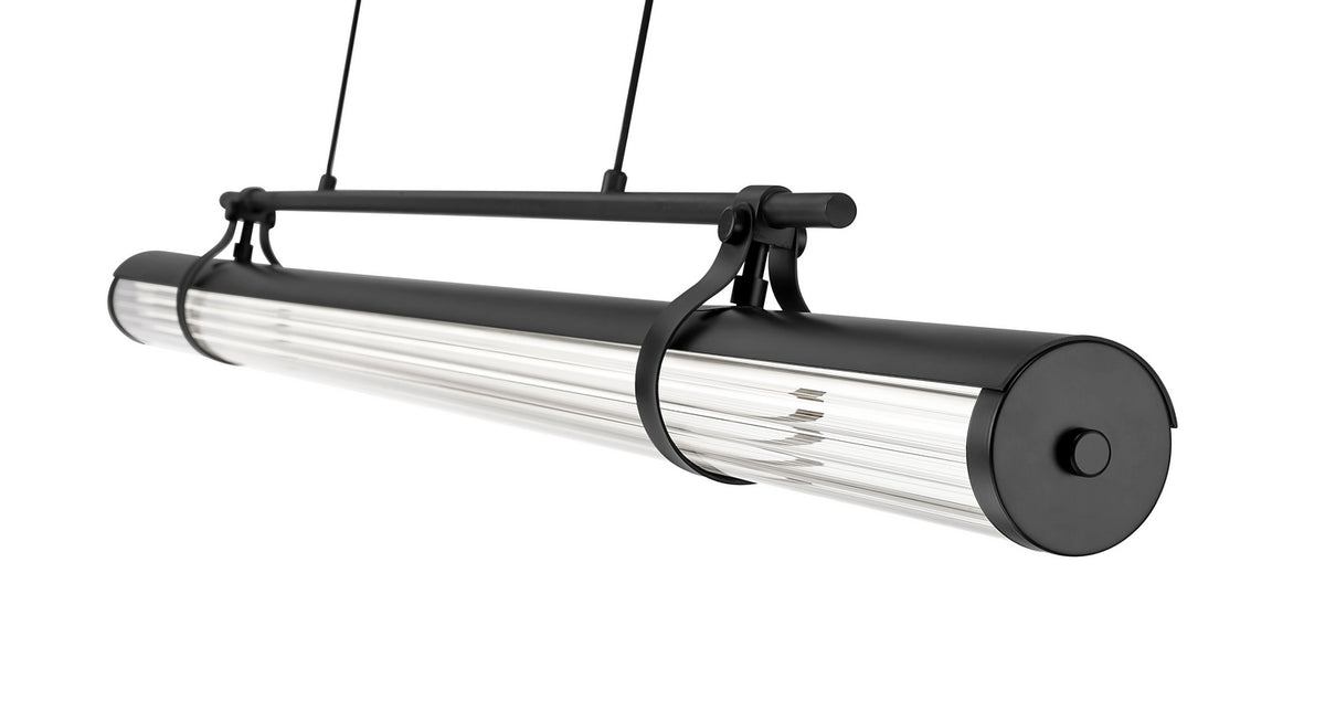 Lustre linéaire Benoit Noir mat, 56" – vue 4
