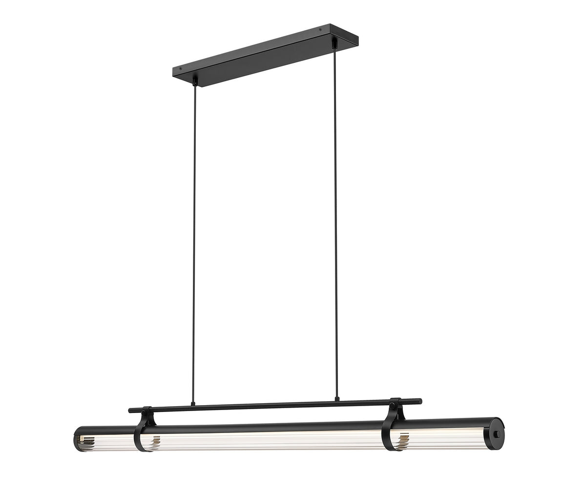 Lustre linéaire Benoit Noir mat, 56" – Z-Lite