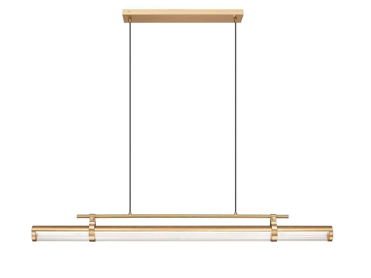 Lustre linéaire Benoit Or moderne, 56" – vue 2