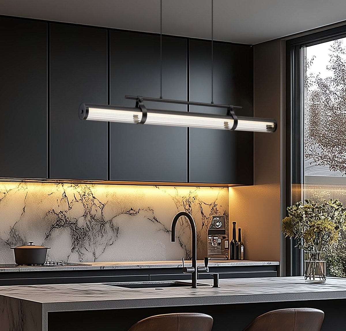 Lustre linéaire Benoit - Or moderne 56" by Z-Lite | Luminaires & cie