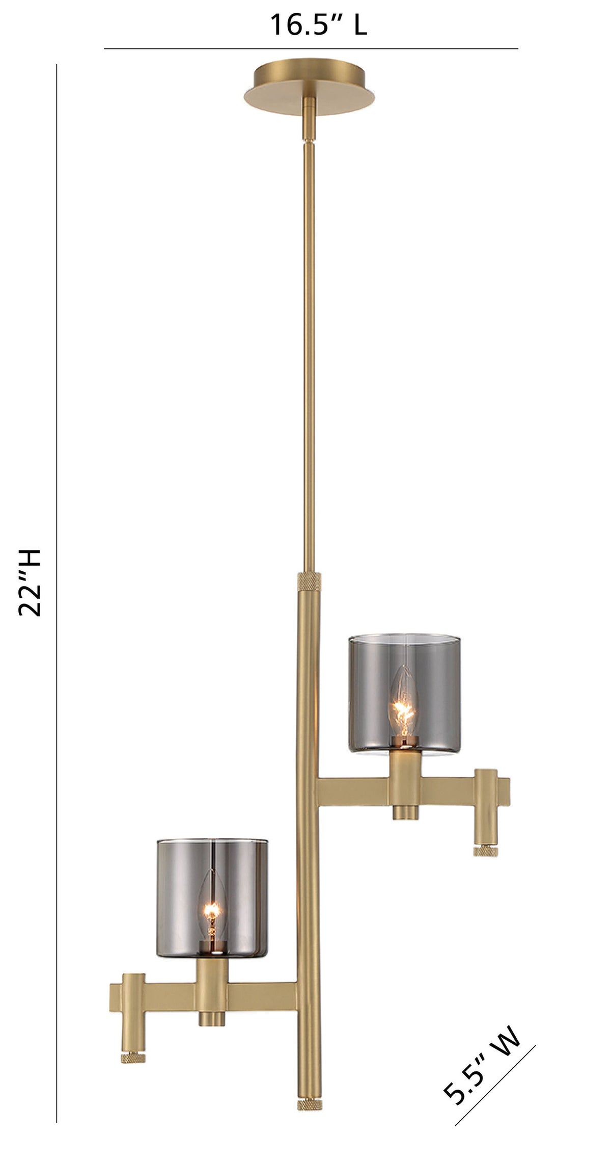 Lustre linéaire Decato – vue 2