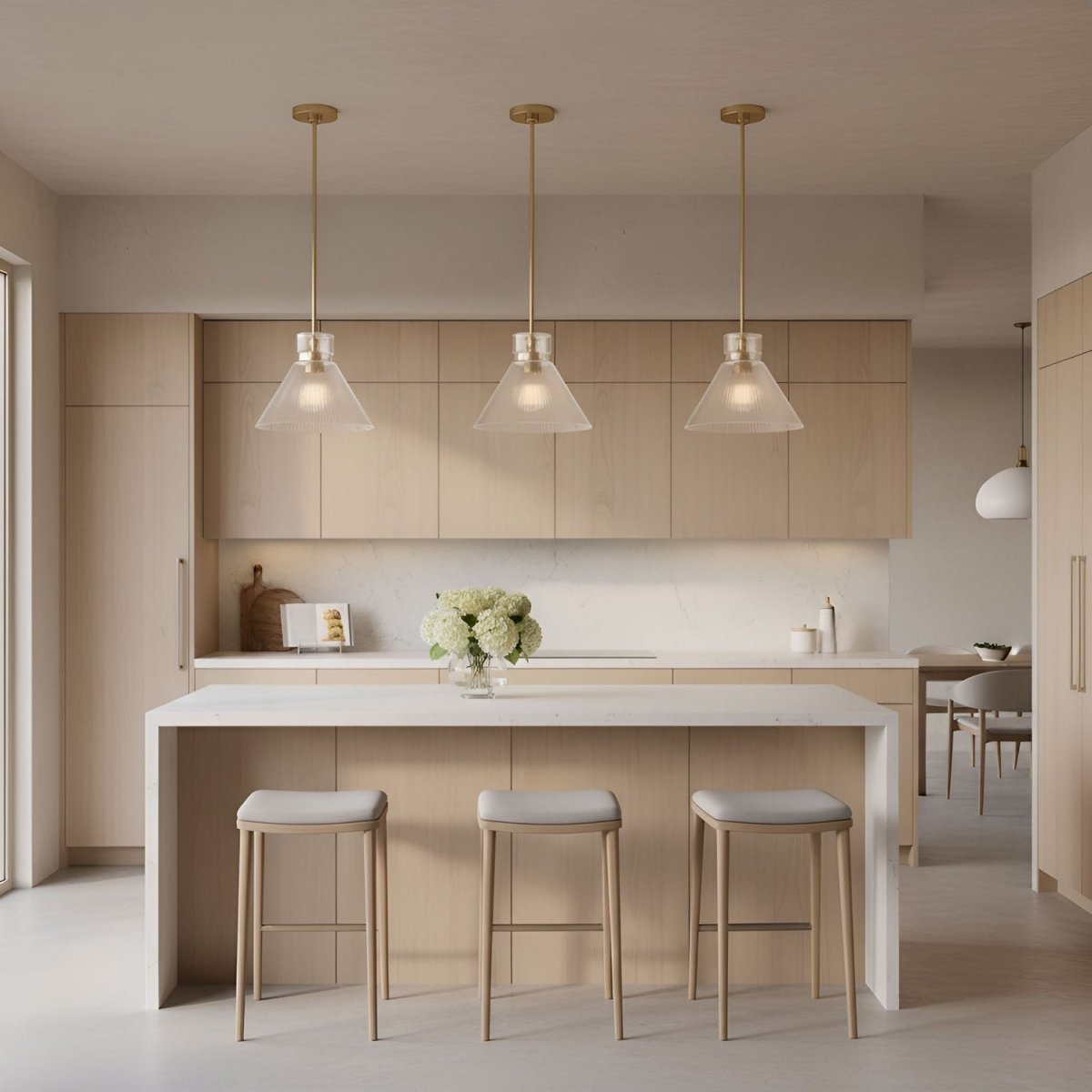 Lustre Liouet - Laiton satiné by Visual Comfort Studio | Luminaires & cie