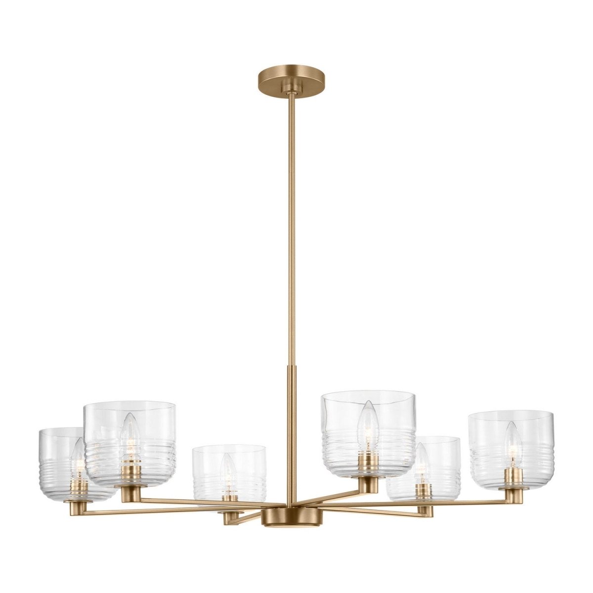 Lustre Lochdale - Laiton satiné 33 7/8" by Visual Comfort Studio | Luminaires & cie