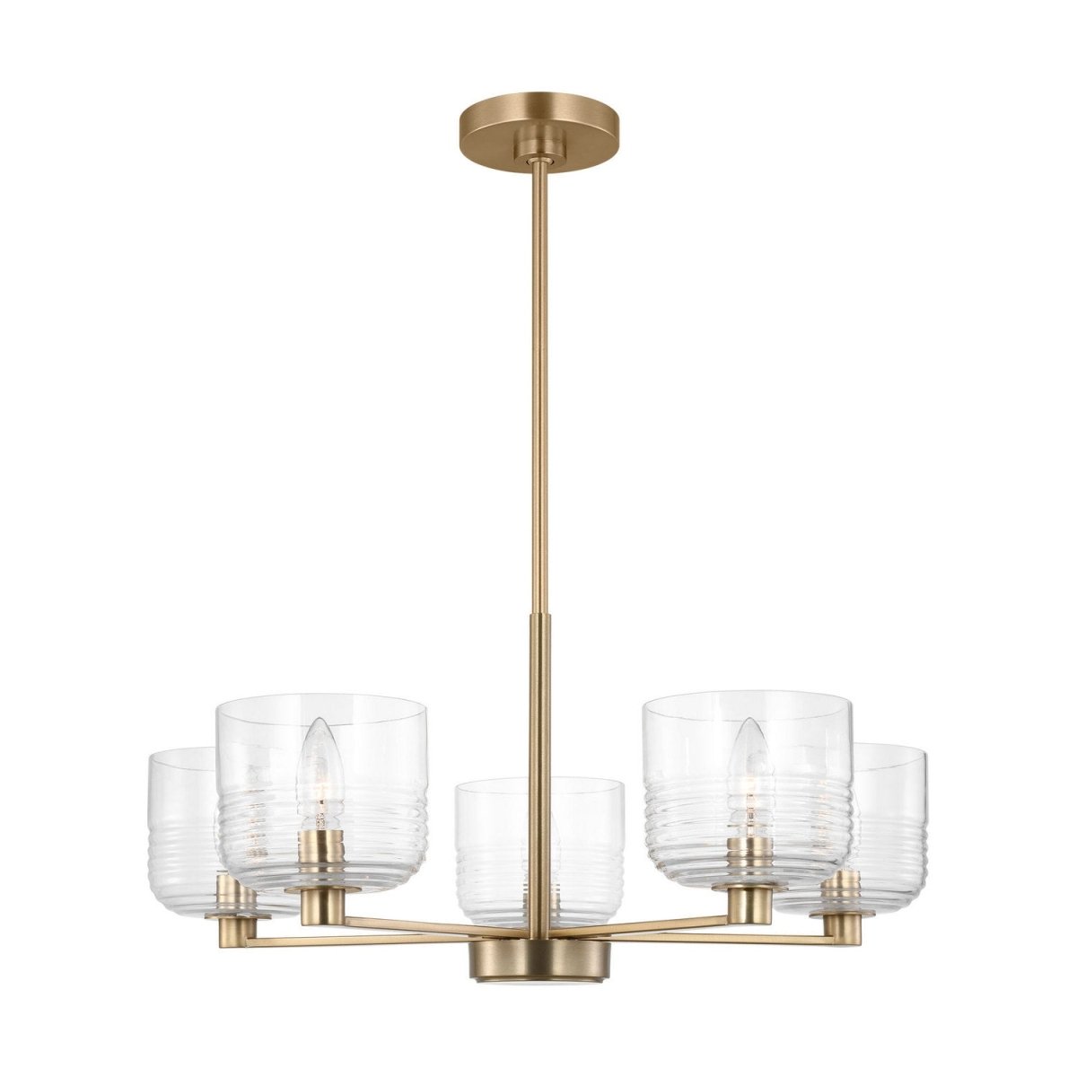 Lustre Lochdale - Laiton satiné 24" by Visual Comfort Studio | Luminaires & cie