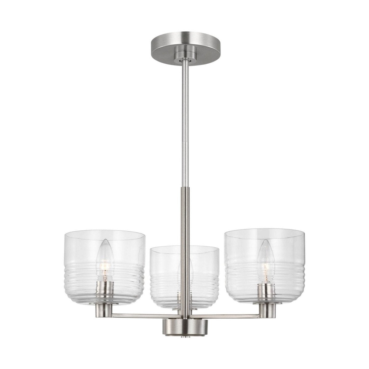 Lustre Lochdale - Nickel brossé 17 7/8" by Visual Comfort Studio | Luminaires & cie