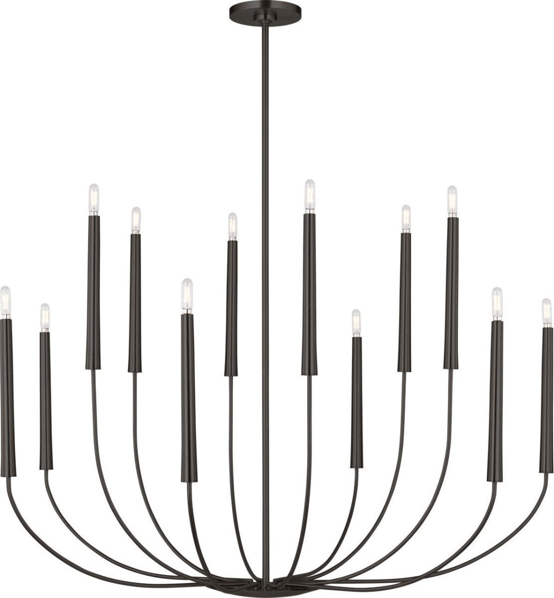 Lustre Lois - Fer vieilli 48" by Visual Comfort Studio | Luminaires & cie
