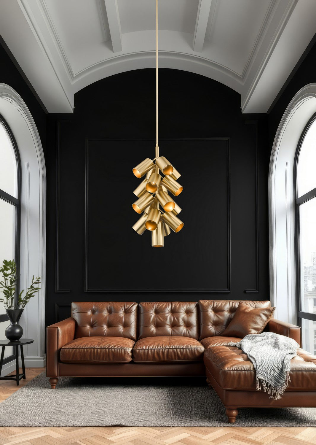 Lustre Lumina Or moderne, nombre ampoules 17 – vue 7