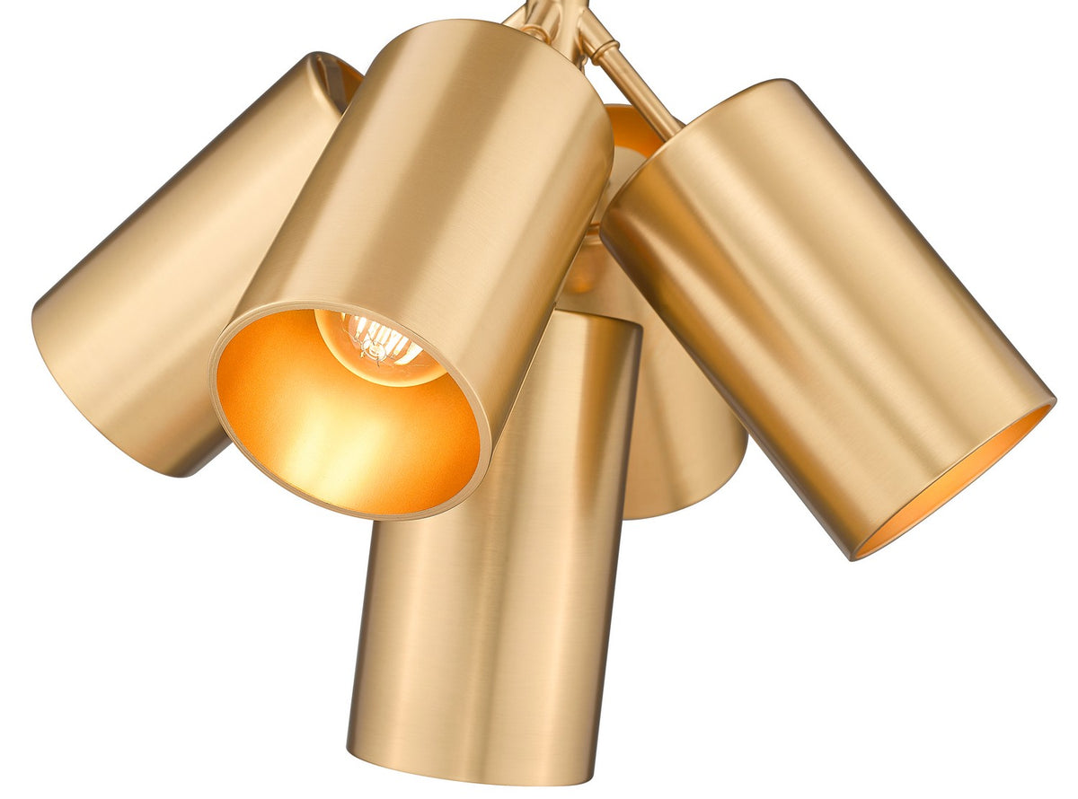 Lustre Lumina Or moderne, nombre ampoules 5 – vue 5