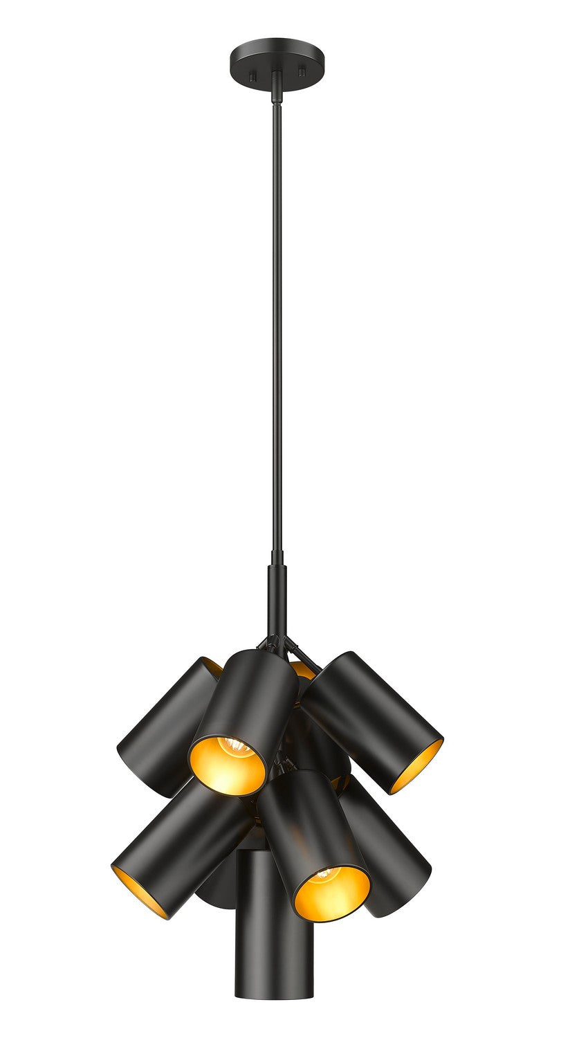 Lustre Lumina Noir mat, nombre ampoules 9 – Z-Lite