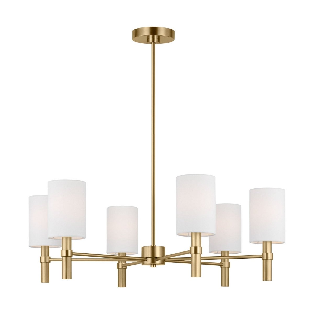 Lustre Manor - Laiton satiné 30" by Visual Comfort Studio | Luminaires & cie