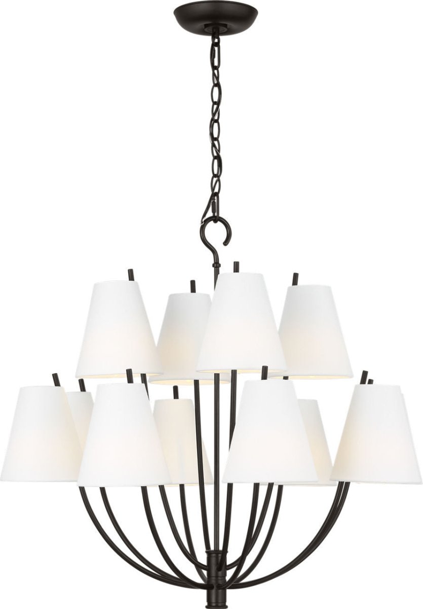 Lustre Marina - Laiton bruni 40" by Visual Comfort Studio | Luminaires & cie