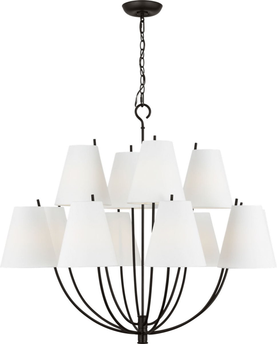 Lustre Marina - Laiton bruni 40" by Visual Comfort Studio | Luminaires & cie
