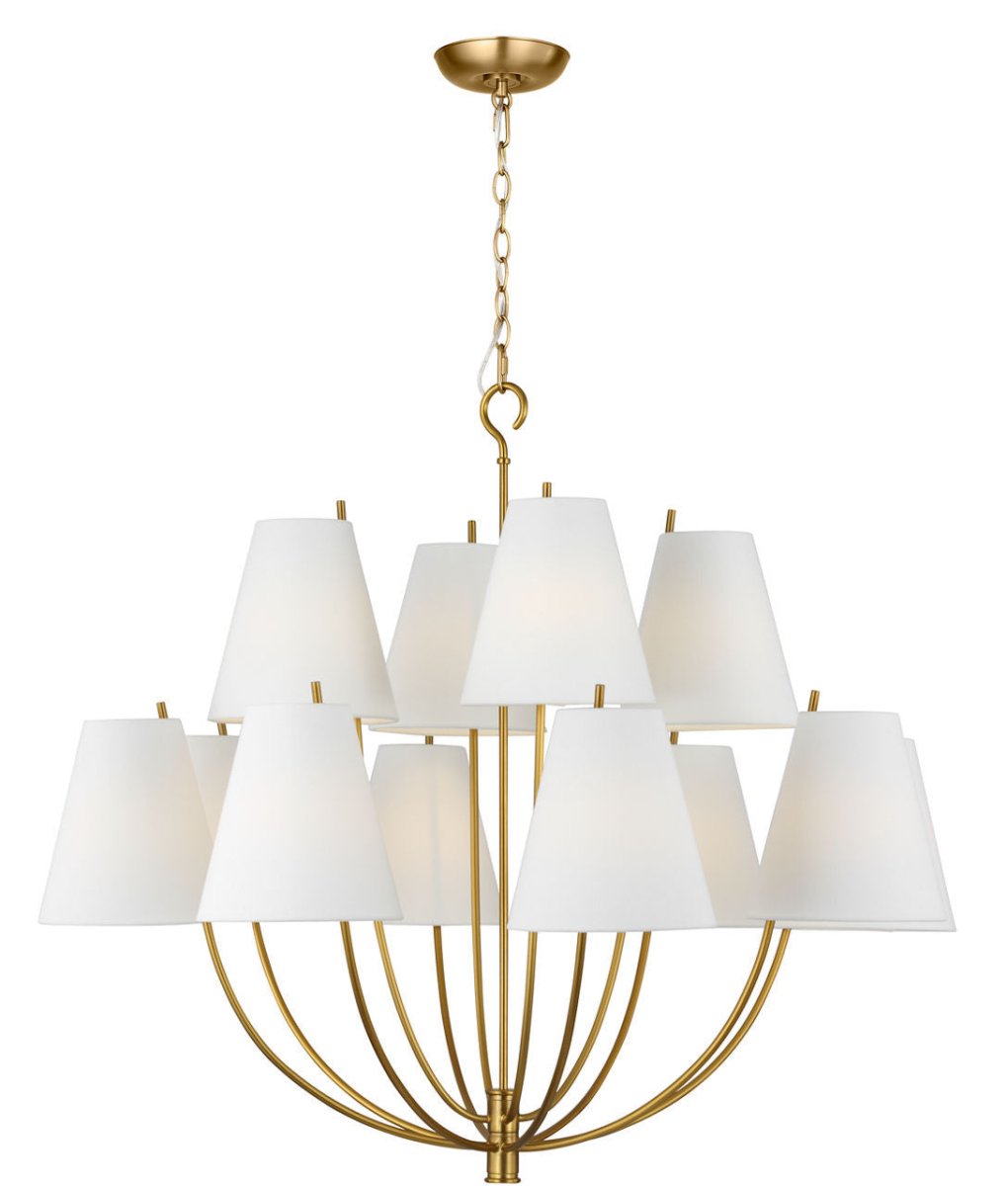 Lustre Marina - Laiton bruni 40" by Visual Comfort Studio | Luminaires & cie