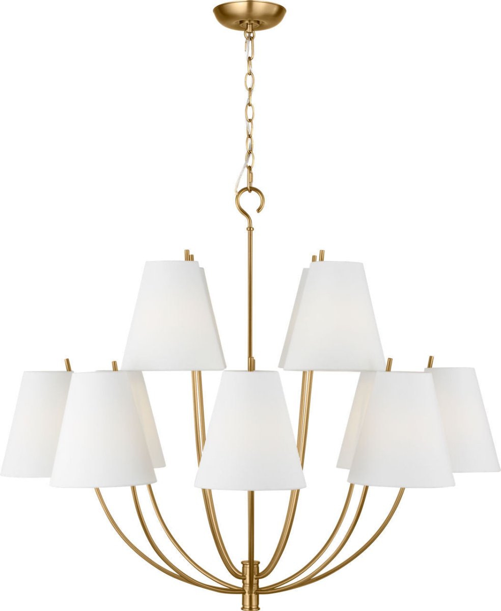 Lustre Marina - Laiton bruni 40" by Visual Comfort Studio | Luminaires & cie