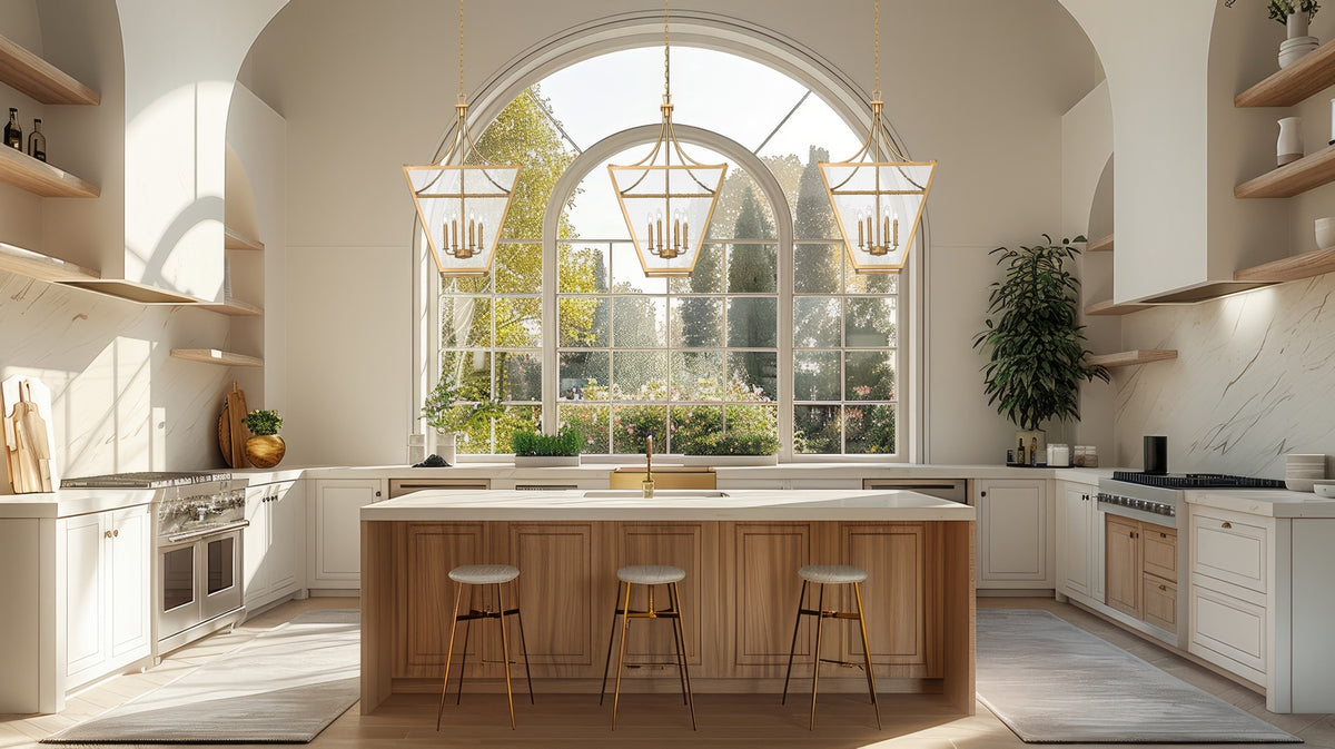 Lustre Montalcino Laiton frotté, 26" – vue 7