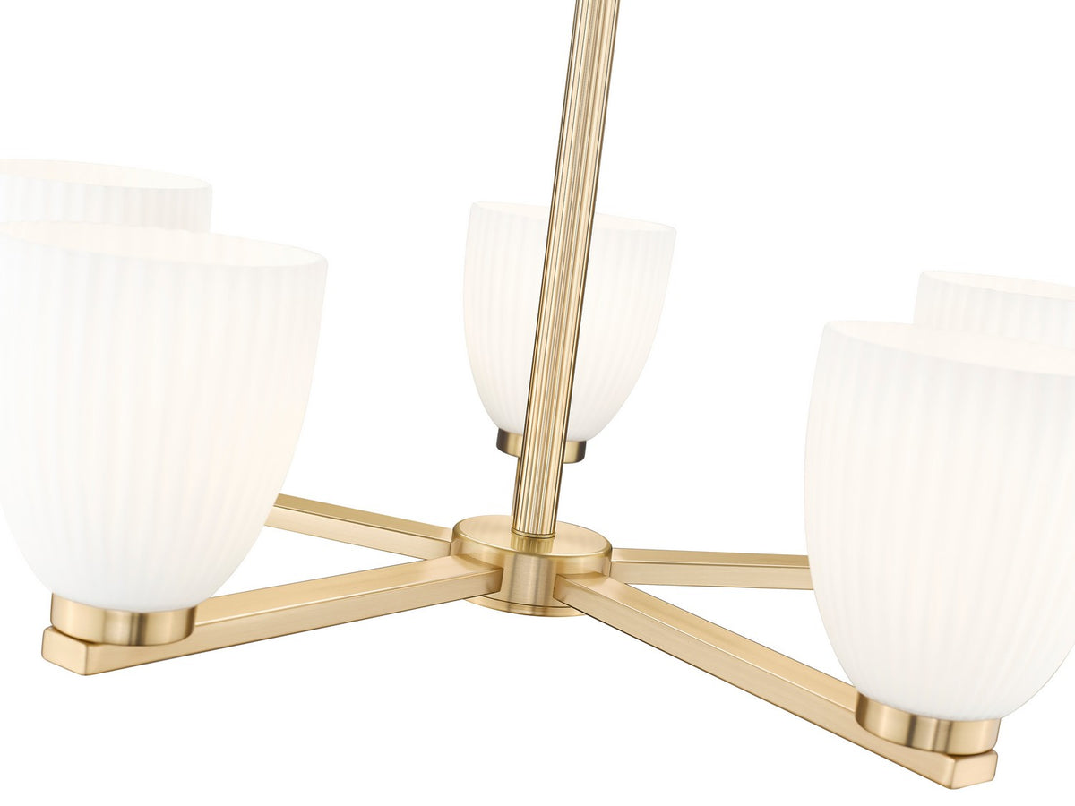 Lustre Naya Or moderne, 25 1/4" – vue 4