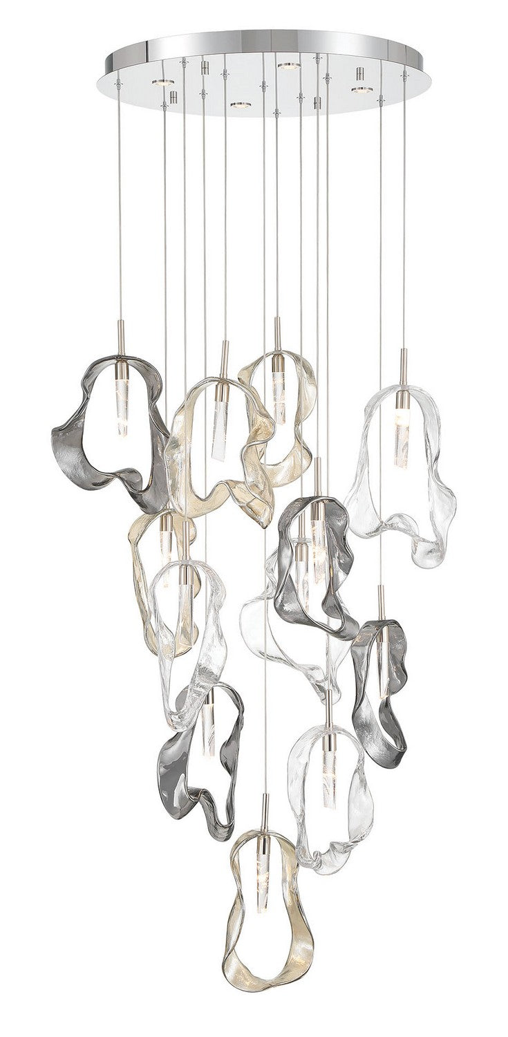 Lustre Norah Nickel poli, 24" – Eurofase