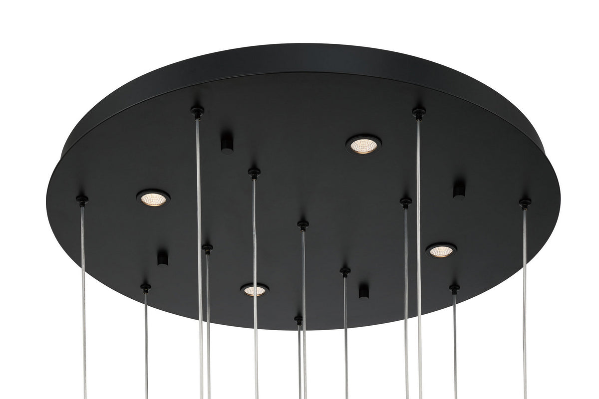 Lustre Norah Noir mat, 24" – vue 7