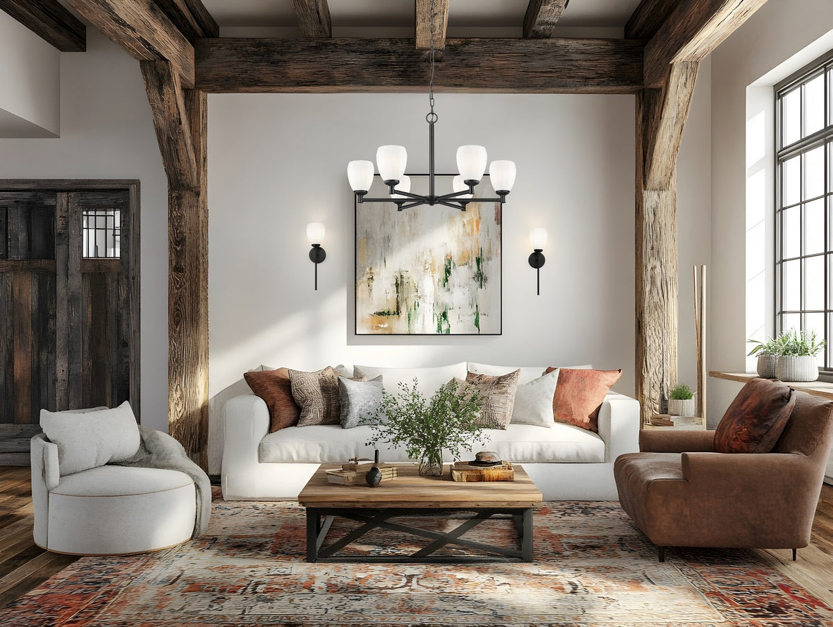 Lustre Oren Noir mat, 32" – vue 3