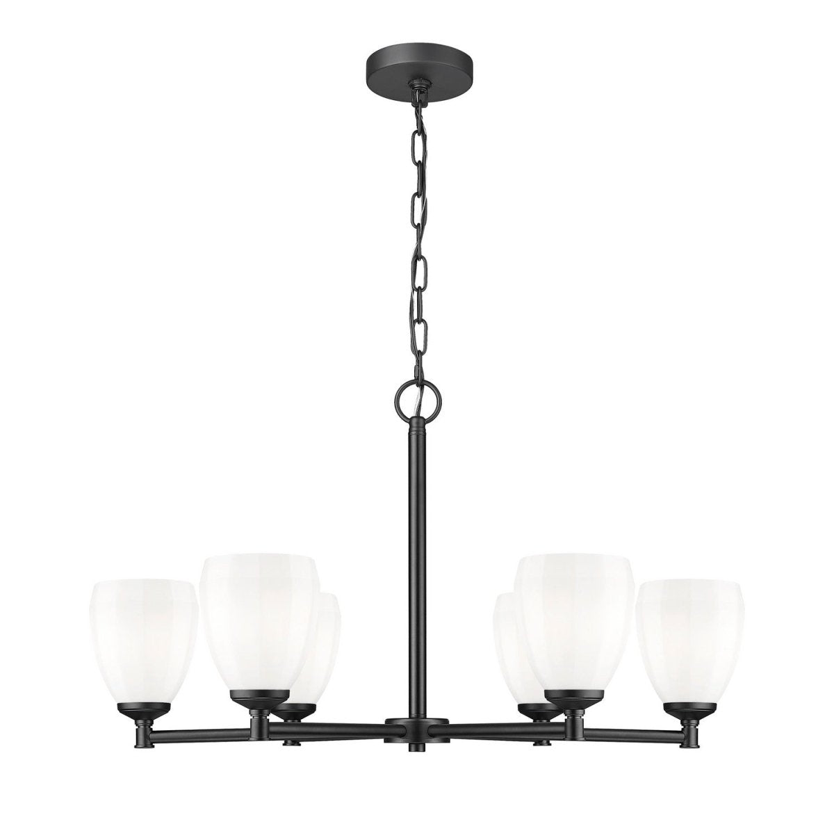 Lustre Oren - Noir mat 32" by Z-Lite | Luminaires & cie