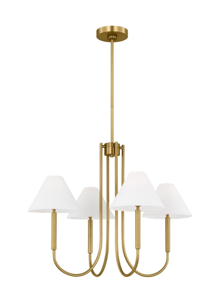 Lustre Porteau - Laiton satiné 38" by Visual Comfort Studio | Luminaires & cie
