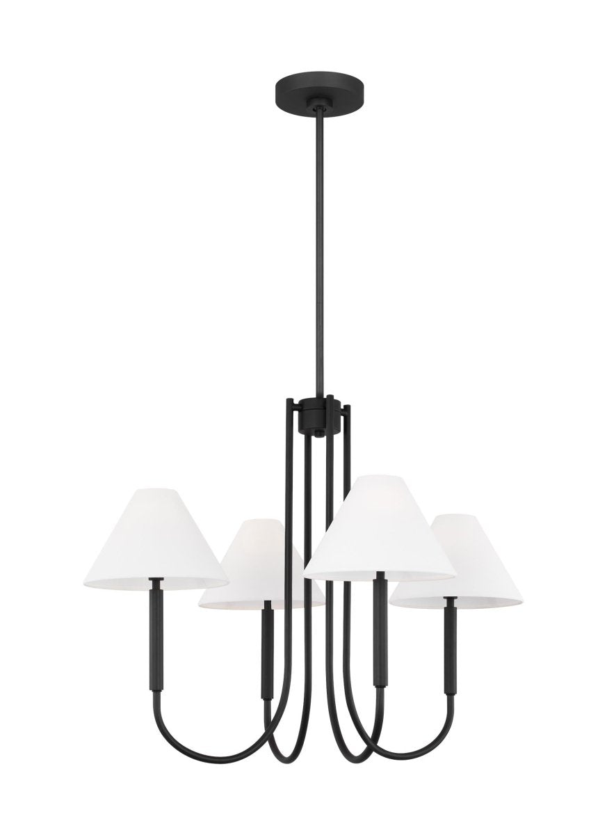 Lustre Porteau - Laiton satiné 38" by Visual Comfort Studio | Luminaires & cie