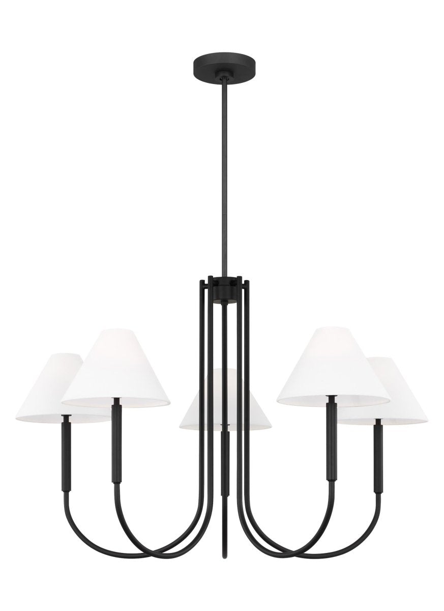Lustre Porteau - Laiton satiné 38" by Visual Comfort Studio | Luminaires & cie