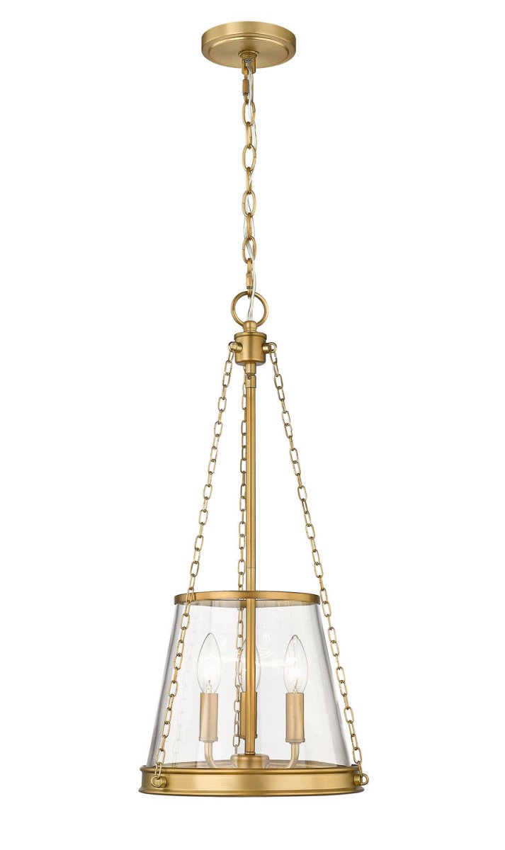 Lustre Prescott - Laiton frotté 12" by Z-Lite | Luminaires & cie