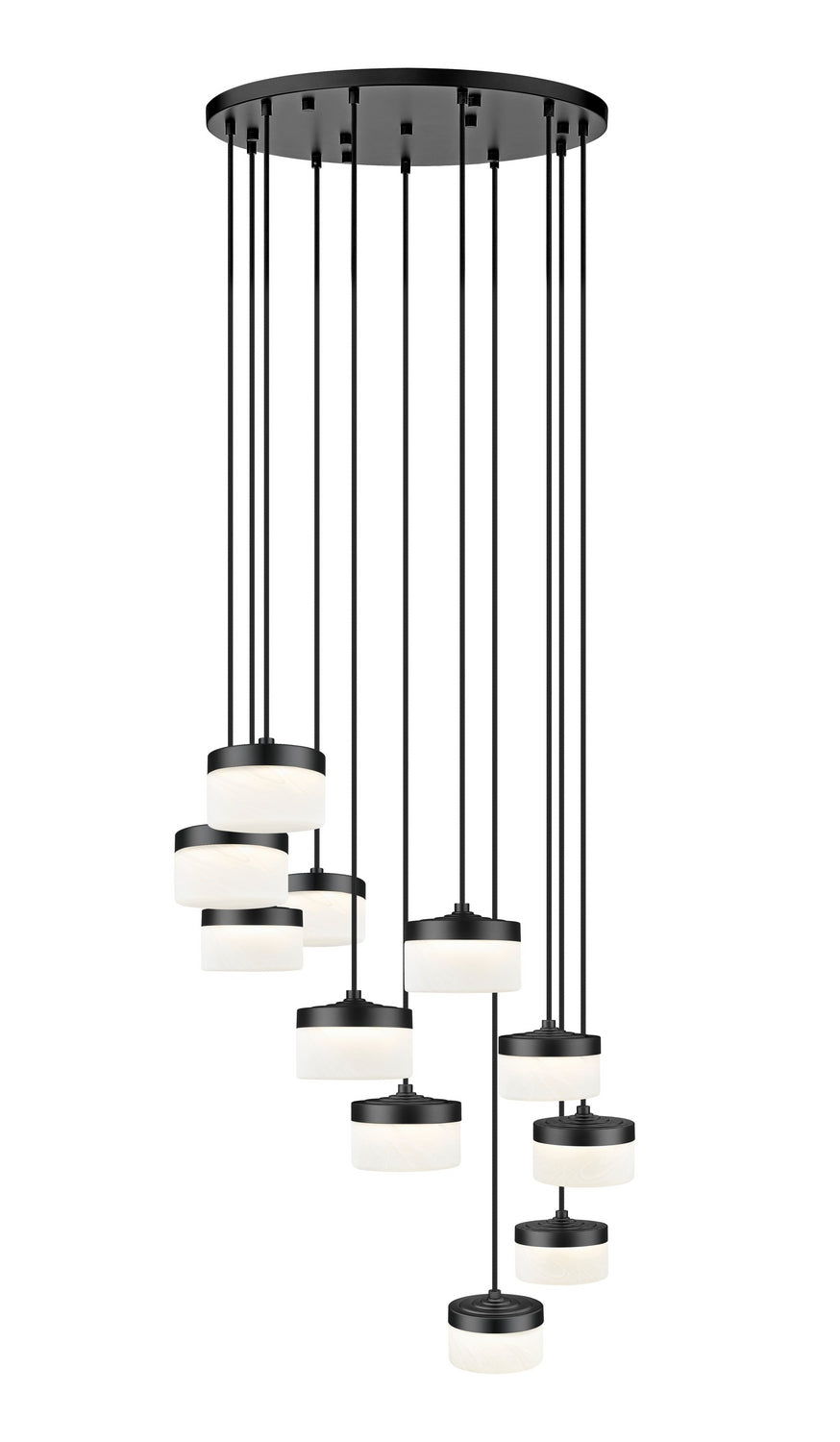 Lustre Renaud Noir mat, 28" – vue 2