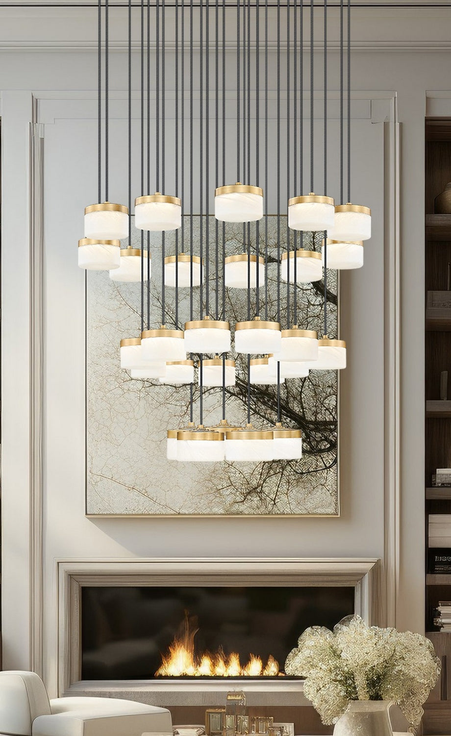 Lustre Renaud Or moderne, 40 3/4" – vue 6