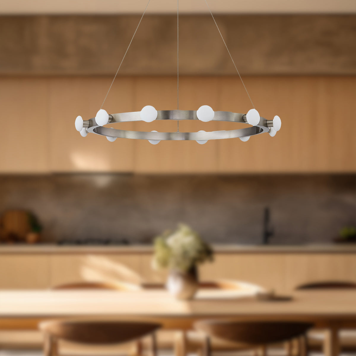 Lustre Rezz Nickel brossé, 27 5/8" – vue 4