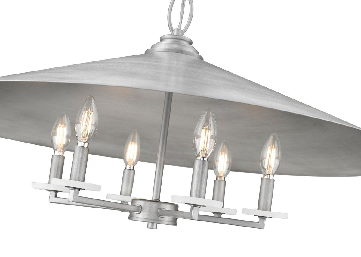 Lustre Rialto - Étain signature 32" by Z-Lite | Luminaires & cie